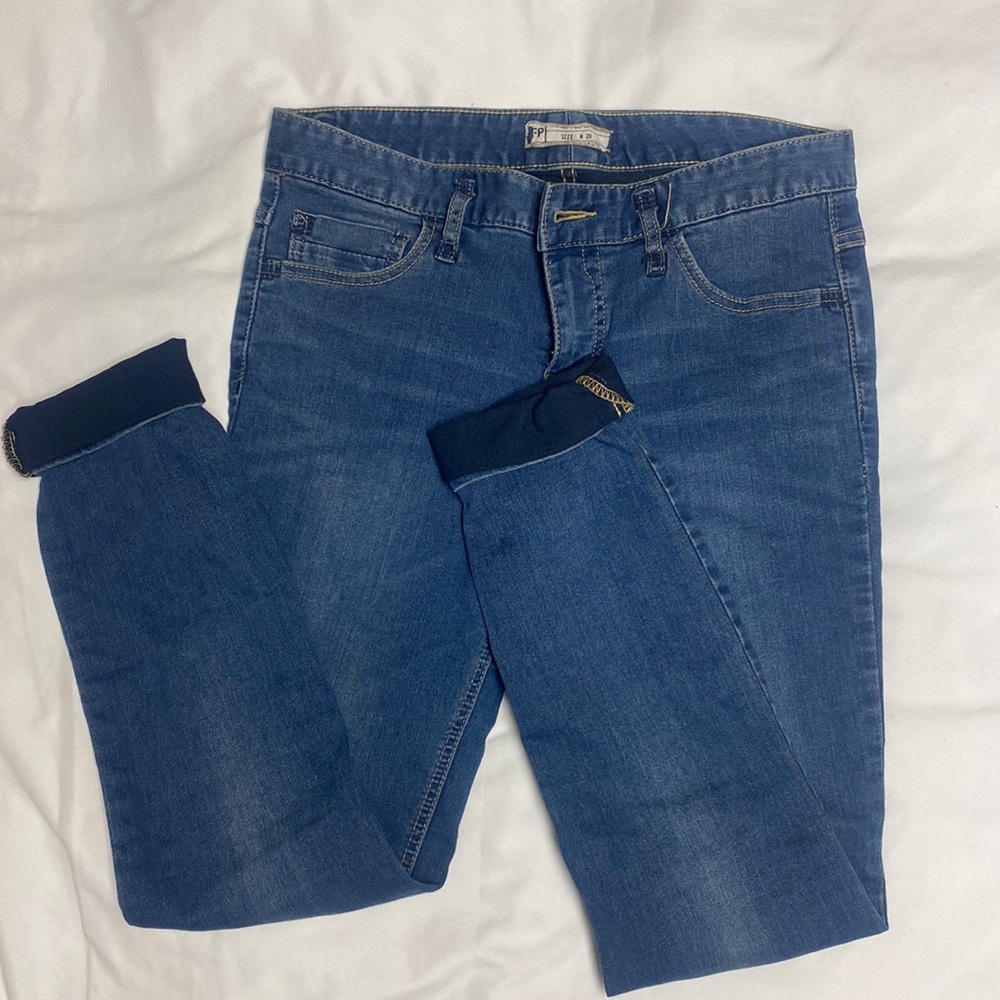 Free People skinny/straight leg jeans, size 28